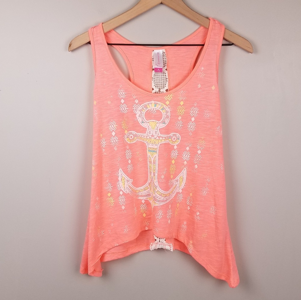 Coral Anchor Tank Top Size 9